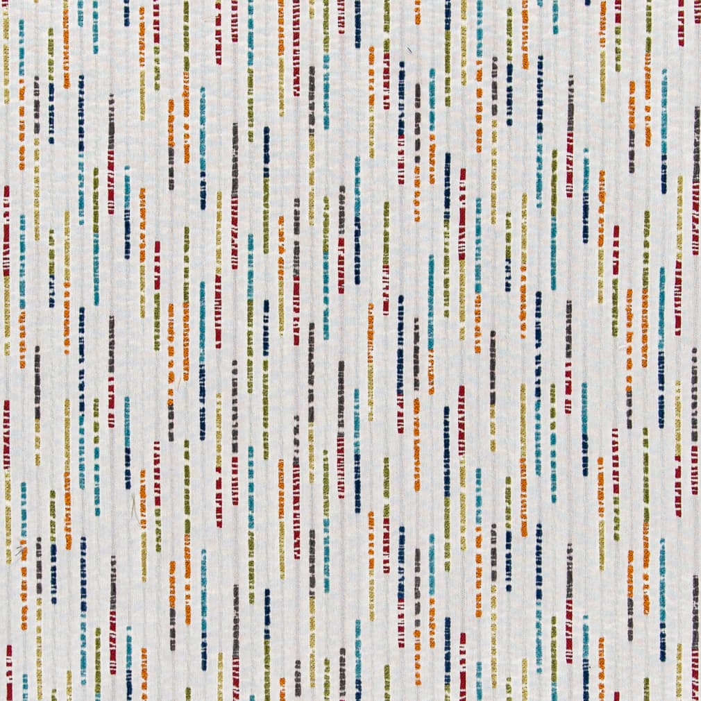 D3035 Abstract & Geometric Confetti Blue,Green,Orange & Rust Charlotte Fabrics