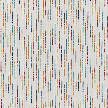D3035 Abstract & Geometric Confetti Blue,Green,Orange & Rust Charlotte Fabrics