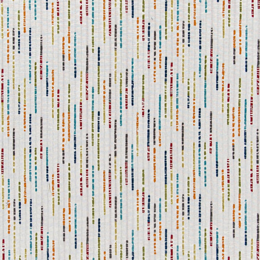 D3035 Abstract & Geometric Confetti Blue,Green,Orange & Rust Charlotte Fabrics