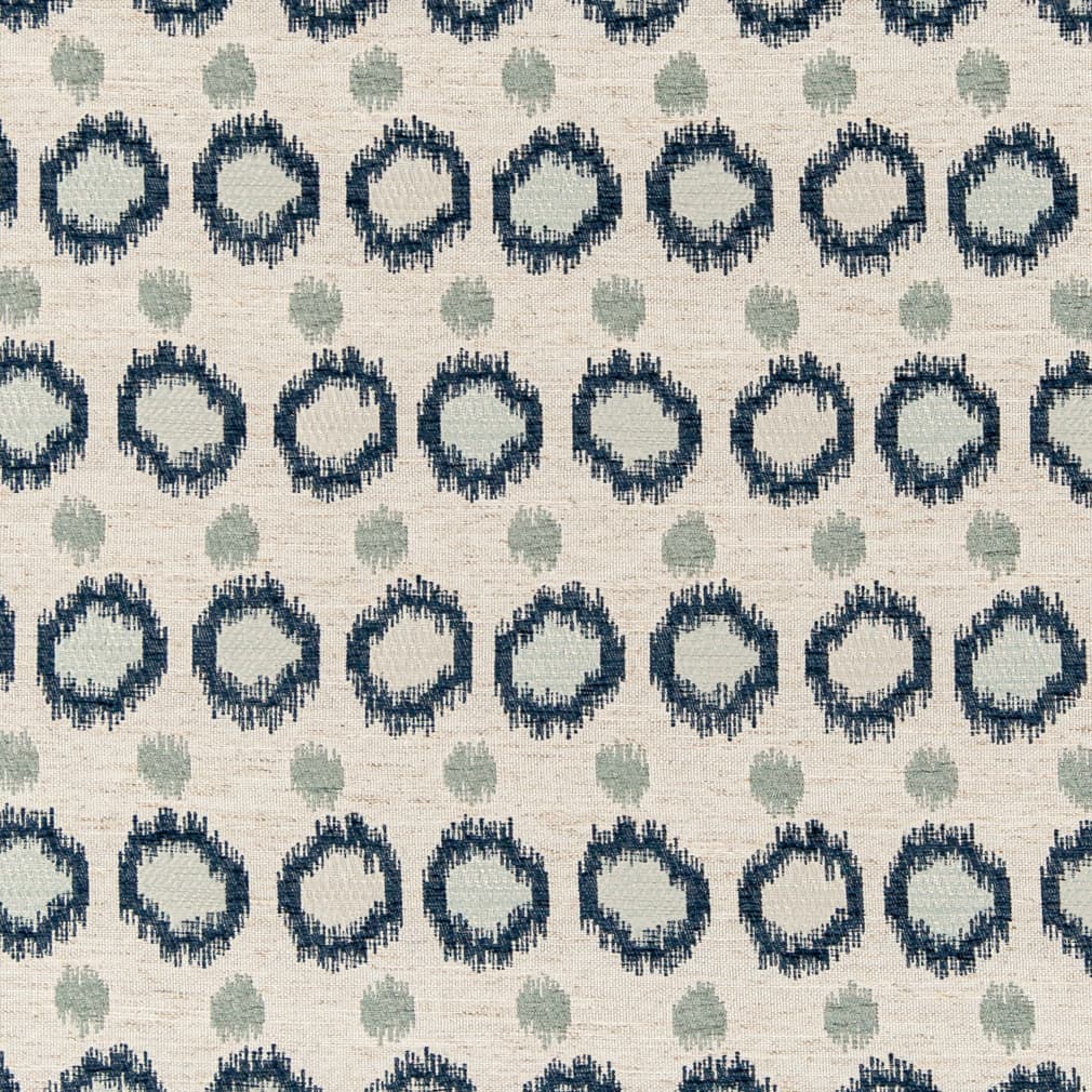 D3043 Abstract & Geometric River Blue Charlotte Fabrics