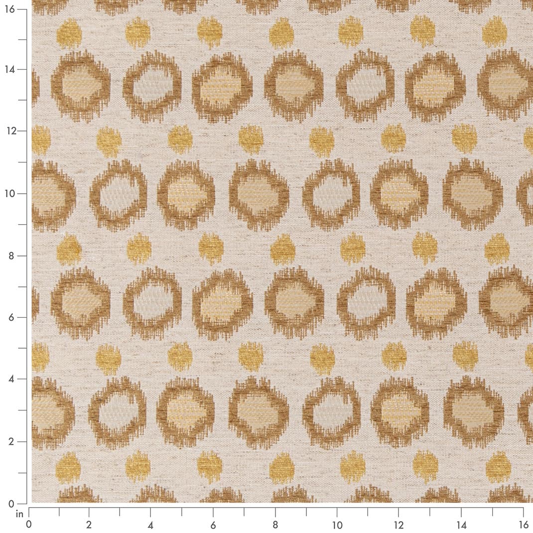 D3044 Abstract & Geometric Straw Beige & Taupe,Gold & Yellow Charlotte Fabrics