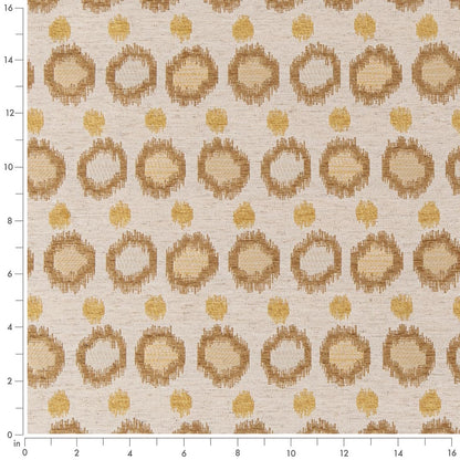 D3044 Abstract & Geometric Straw Beige & Taupe,Gold & Yellow Charlotte Fabrics