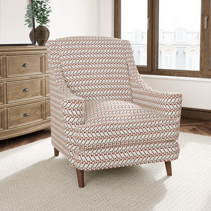 D3049 Abstract & Geometric Cayenne Orange & Rust Charlotte Fabrics