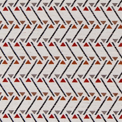 D3049 Abstract & Geometric Cayenne Orange & Rust Charlotte Fabrics