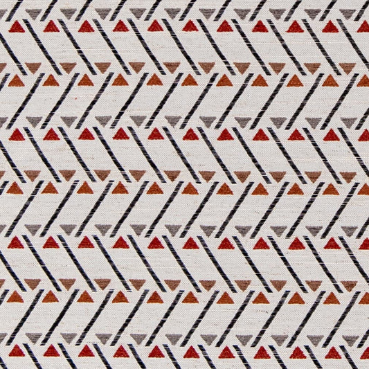 D3049 Abstract & Geometric Cayenne Orange & Rust Charlotte Fabrics