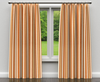 D304 Stripe Amber Noble Stripe Orange & Rust Charlotte Fabrics