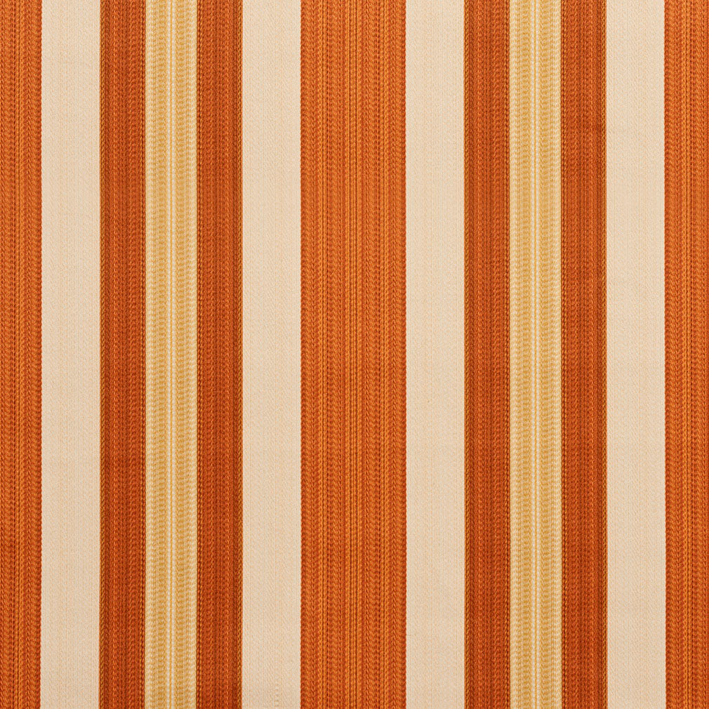 D304 Stripe Amber Noble Stripe Orange & Rust Charlotte Fabrics