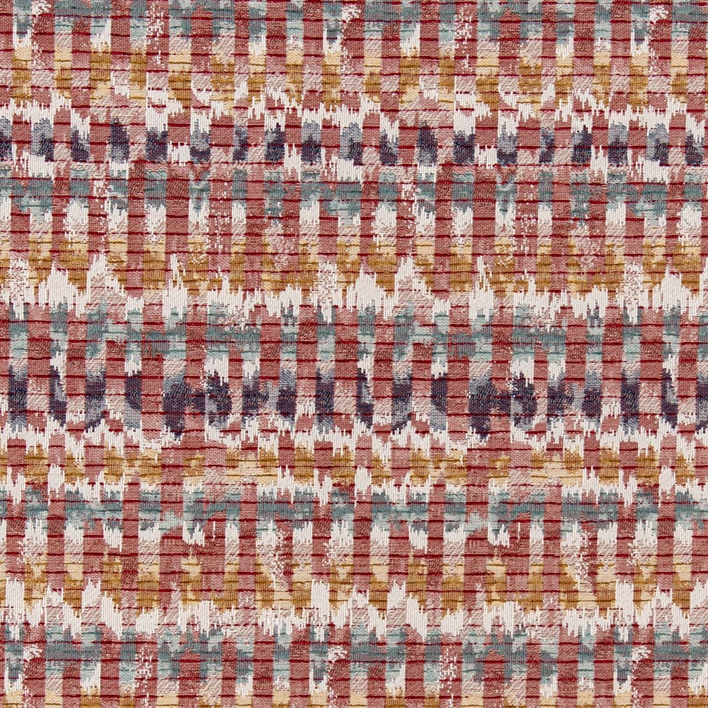D3053 Abstract & Geometric Ruby Red & Burgundy Charlotte Fabrics