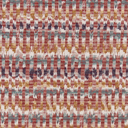 D3053 Abstract & Geometric Ruby Red & Burgundy Charlotte Fabrics