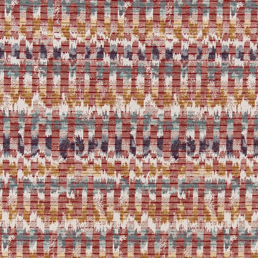 D3053 Abstract & Geometric Ruby Red & Burgundy Charlotte Fabrics