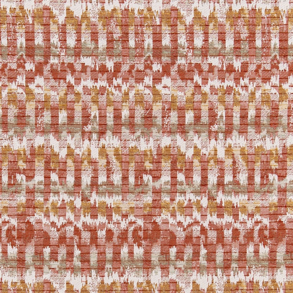 D3054 Abstract & Geometric Cinnamon Orange & Rust Charlotte Fabrics
