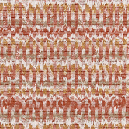 D3054 Abstract & Geometric Cinnamon Orange & Rust Charlotte Fabrics