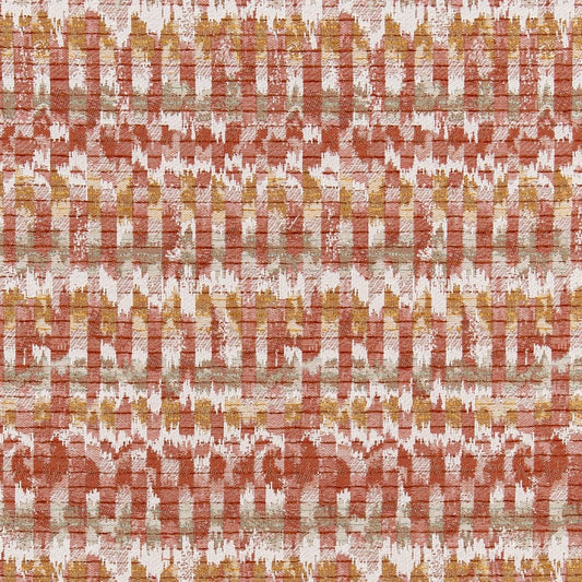 D3054 Abstract & Geometric Cinnamon Orange & Rust Charlotte Fabrics