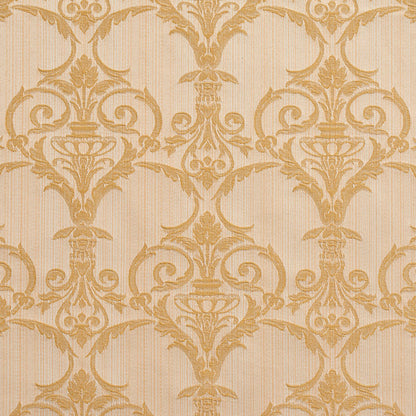 D305 Damask Antique Victorian Gold & Yellow Charlotte Fabrics