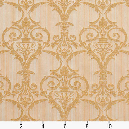 D305 Damask Antique Victorian Gold & Yellow Charlotte Fabrics
