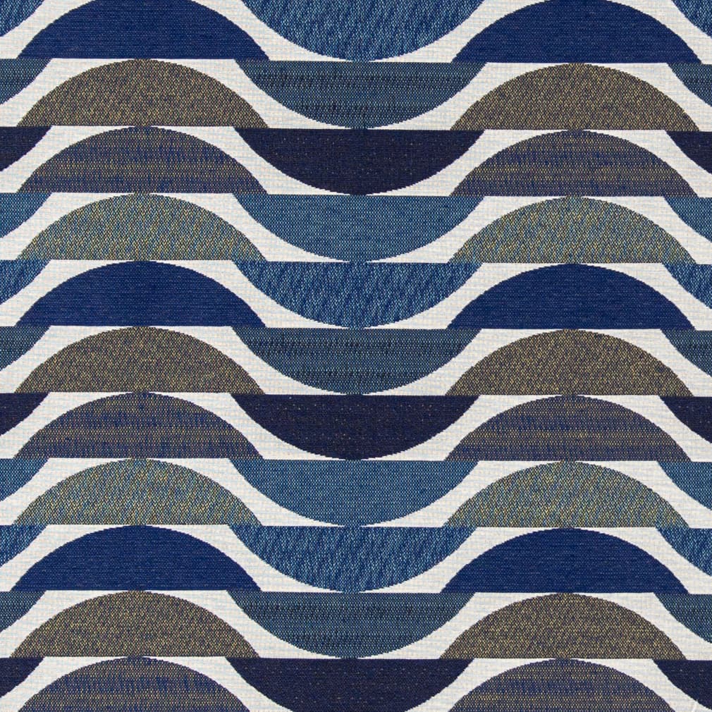 D3062 Abstract & Geometric Indigo Blue Charlotte Fabrics
