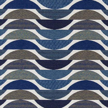 D3062 Abstract & Geometric Indigo Blue Charlotte Fabrics
