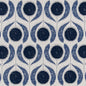 D3067 Abstract & Geometric Denim Blue Charlotte Fabrics