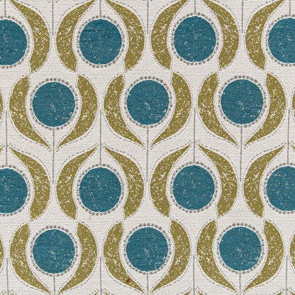D3068 Abstract & Geometric Surf Aqua & Teal,Green Charlotte Fabrics