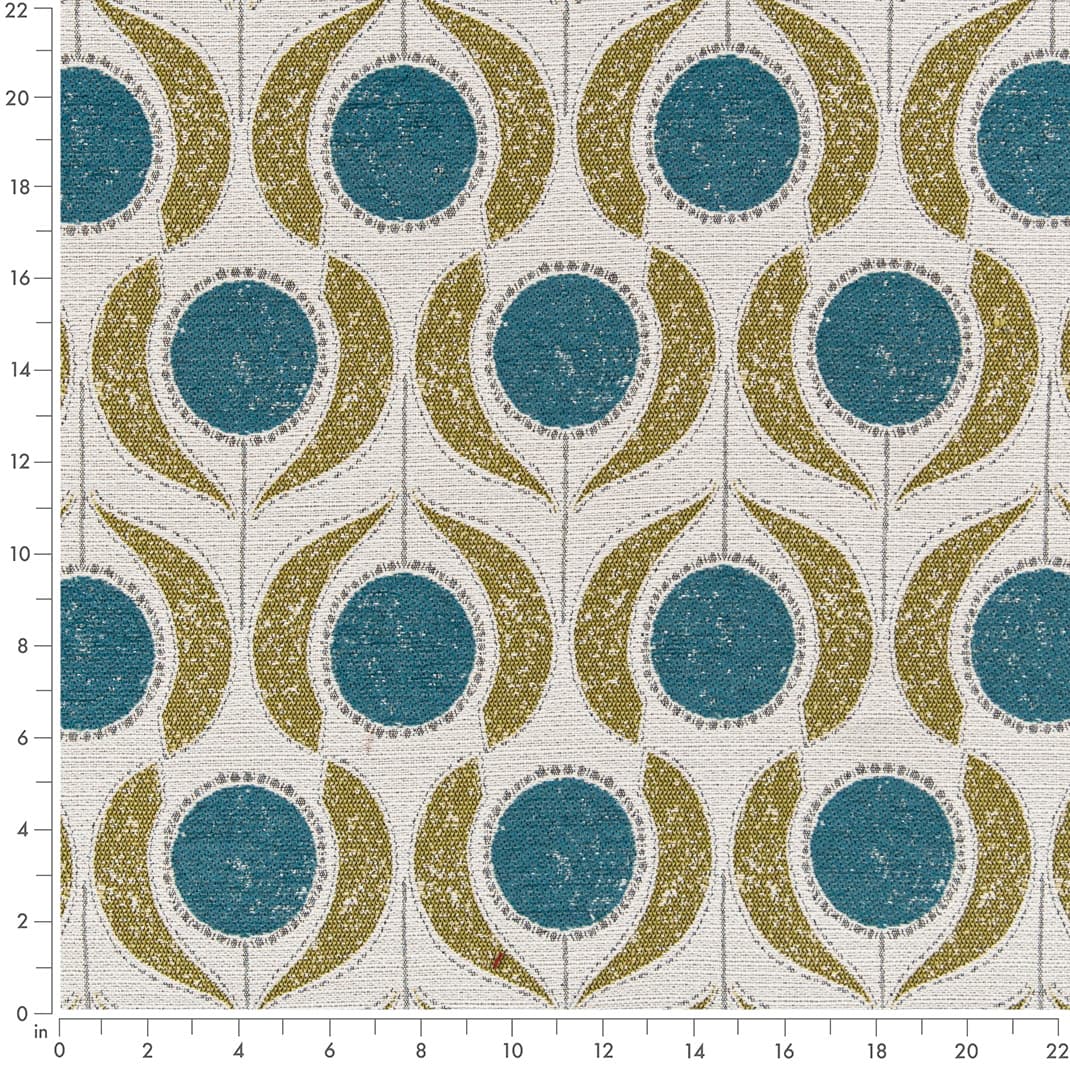D3068 Abstract & Geometric Surf Aqua & Teal,Green Charlotte Fabrics