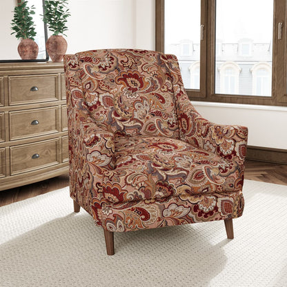 D3070 Paisley Merlot Orange & Rust,Red & Burgundy Charlotte Fabrics