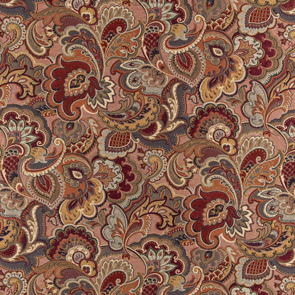 D3070 Paisley Merlot Orange & Rust,Red & Burgundy Charlotte Fabrics