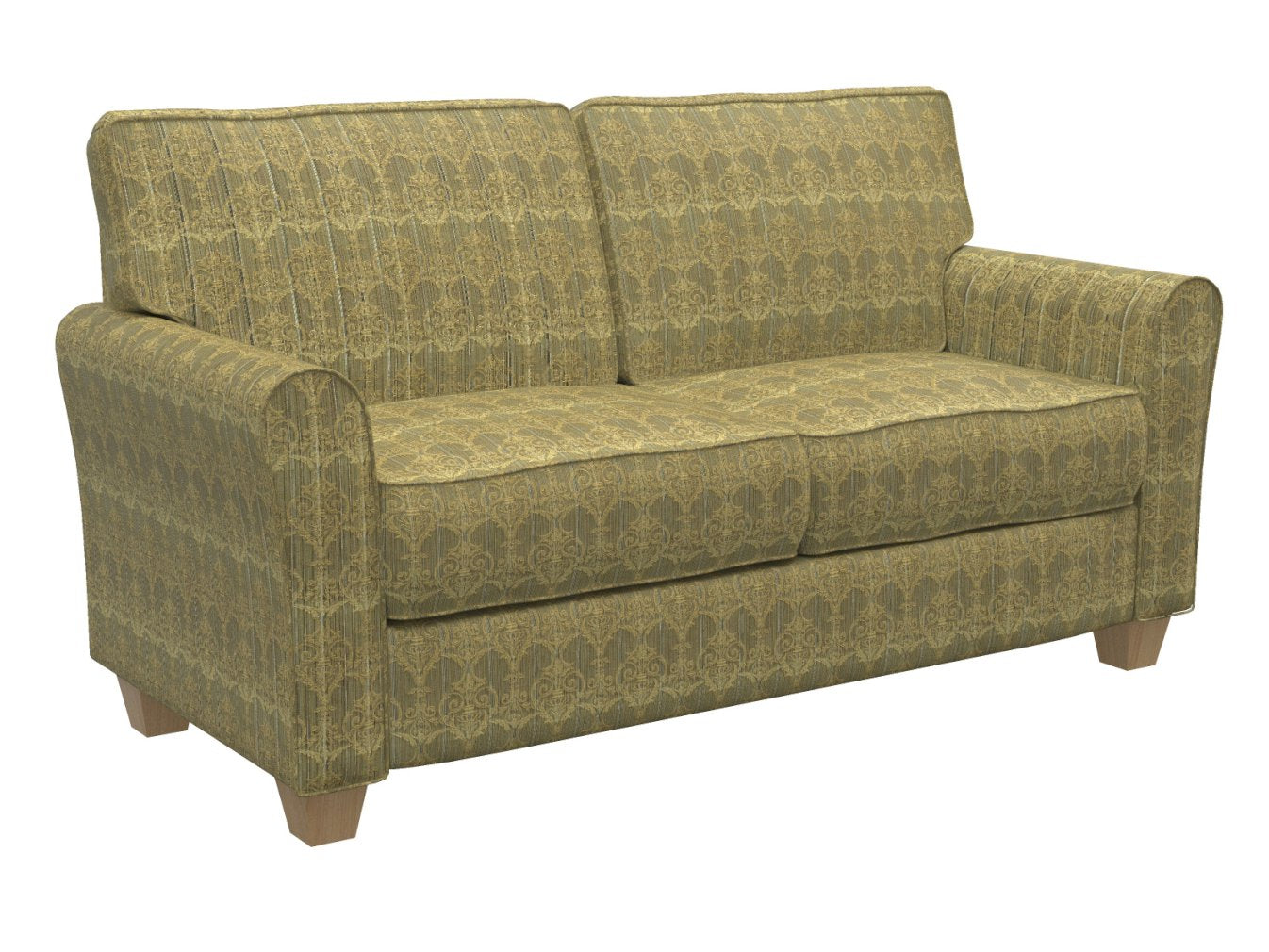 D308 Damask Juniper Victorian Green Charlotte Fabrics