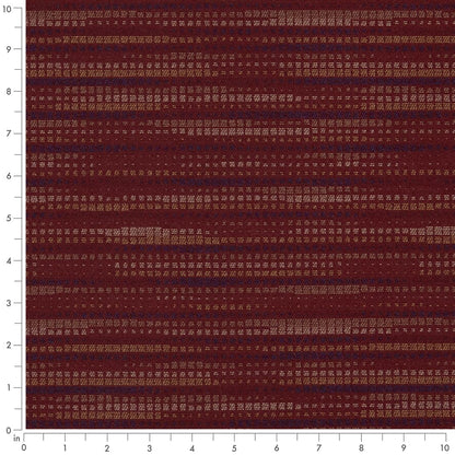 D3102 Abstract & Geometric Garnet Red & Burgundy Charlotte Fabrics