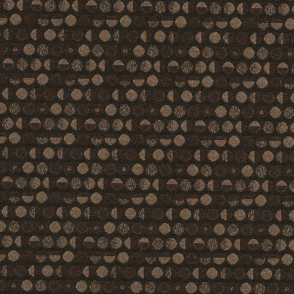 D3106 Abstract & Geometric Chocolate Black,Brown Charlotte Fabrics