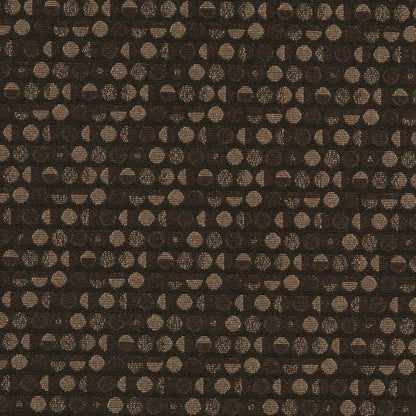 D3106 Abstract & Geometric Chocolate Black,Brown Charlotte Fabrics