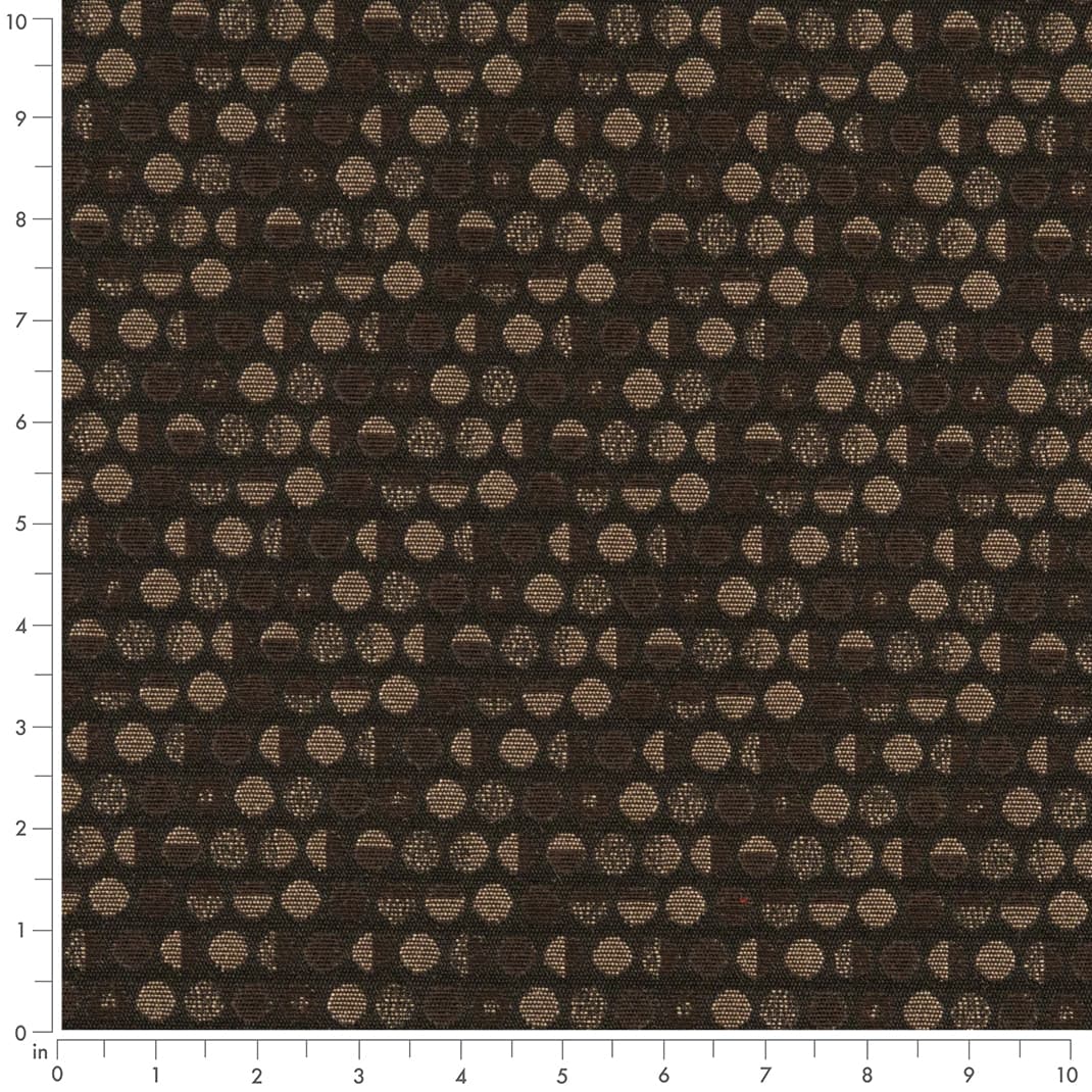 D3106 Abstract & Geometric Chocolate Black,Brown Charlotte Fabrics