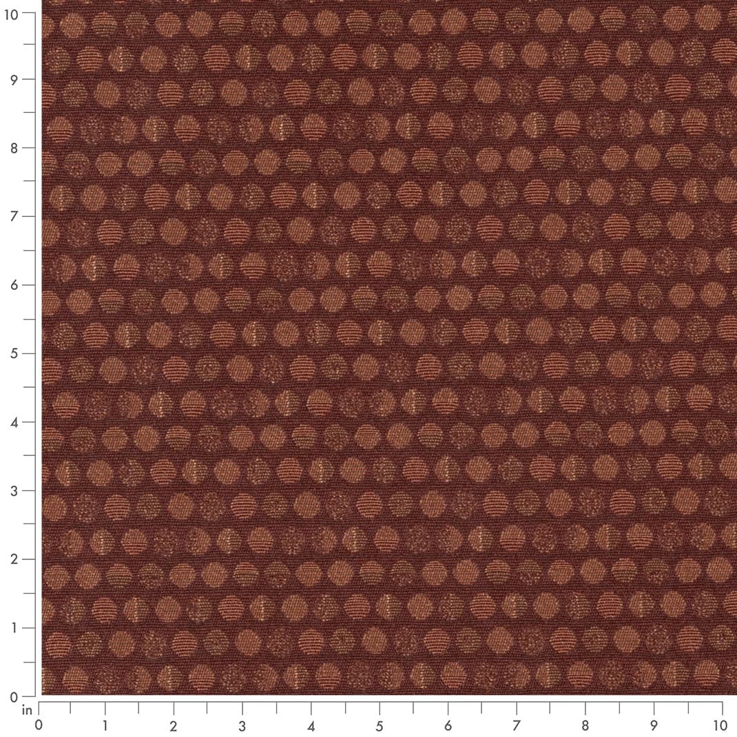 D3108 Abstract & Geometric Rust Red & Burgundy Charlotte Fabrics