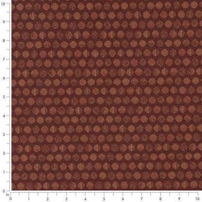 D3108 Abstract & Geometric Rust Red & Burgundy Charlotte Fabrics