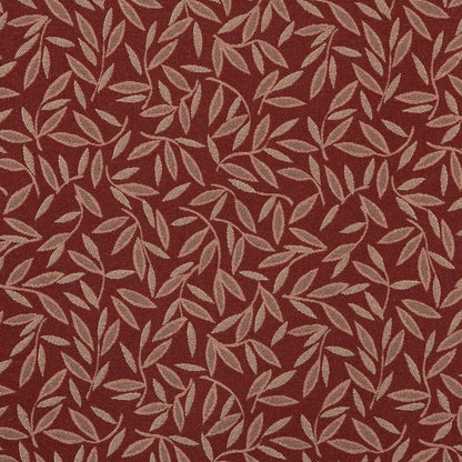 D3125 Leaves Ruby Red & Burgundy Charlotte Fabrics