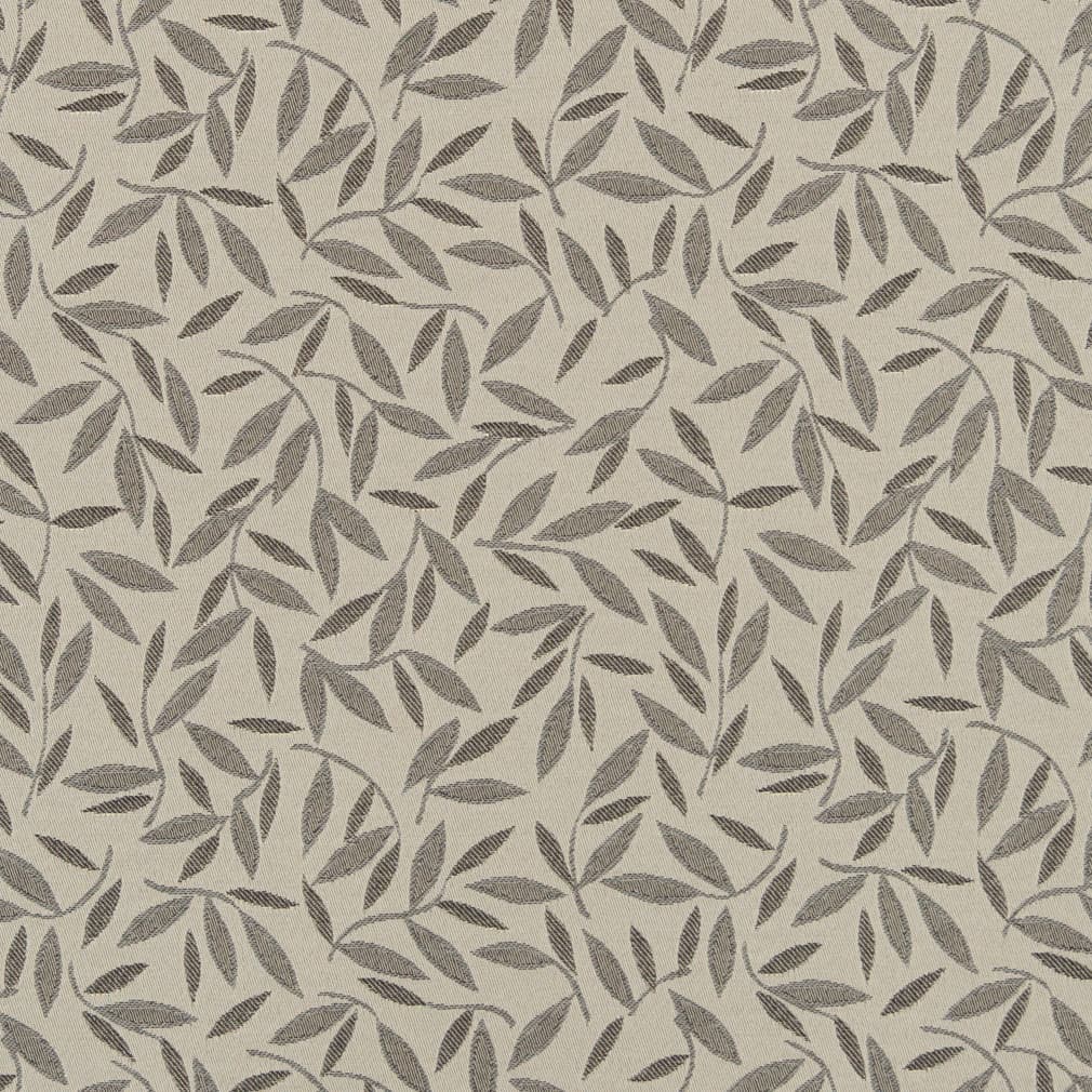 D3129 Leaves Fog Grey & Silver Charlotte Fabrics