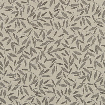 D3129 Leaves Fog Grey & Silver Charlotte Fabrics