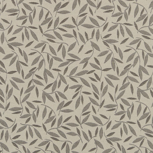 D3129 Leaves Fog Grey & Silver Charlotte Fabrics