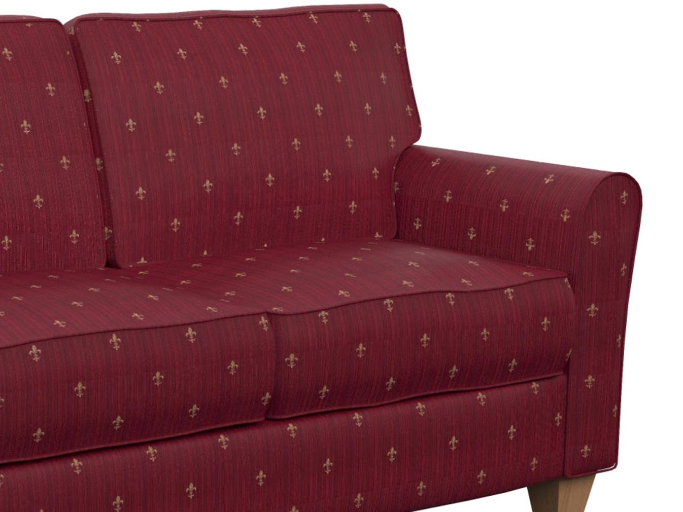 D312 Small Scale Ruby Medallion Red & Burgundy Charlotte Fabrics