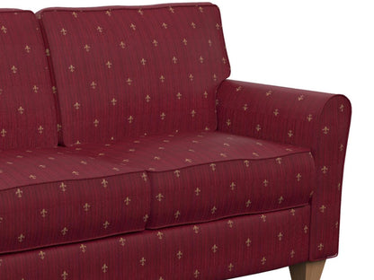 D312 Small Scale Ruby Medallion Red & Burgundy Charlotte Fabrics