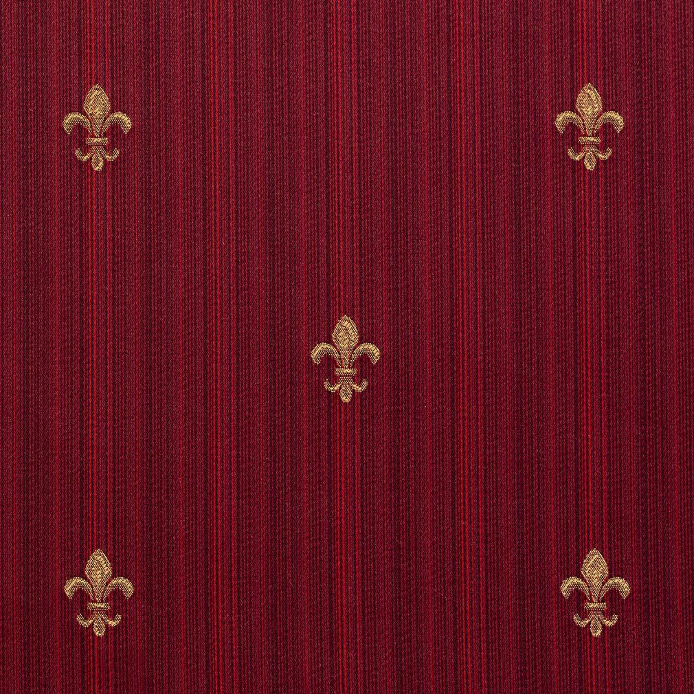 D312 Small Scale Ruby Medallion Red & Burgundy Charlotte Fabrics