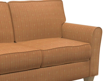 D314 Small Scale Amber Medallion Orange & Rust Charlotte Fabrics