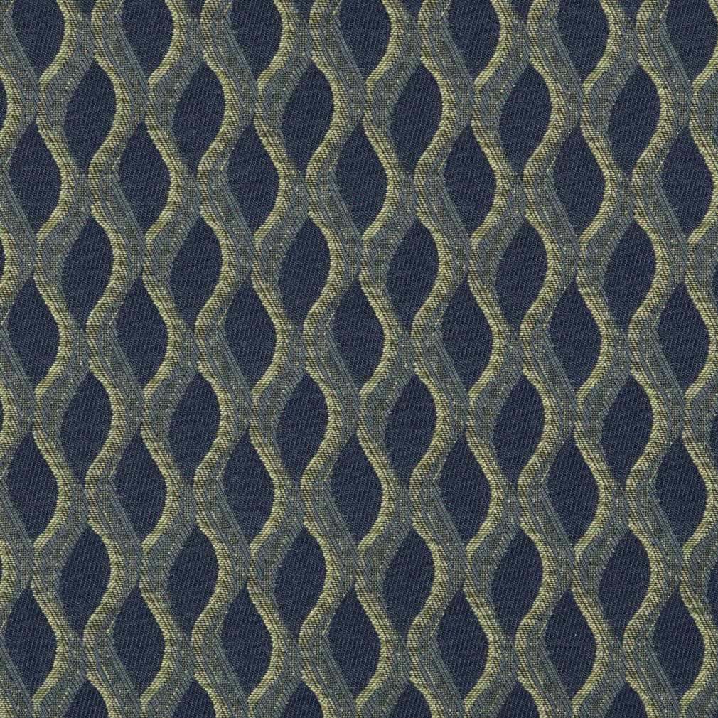 D3150 Abstract & Geometric Marine Blue Charlotte Fabrics