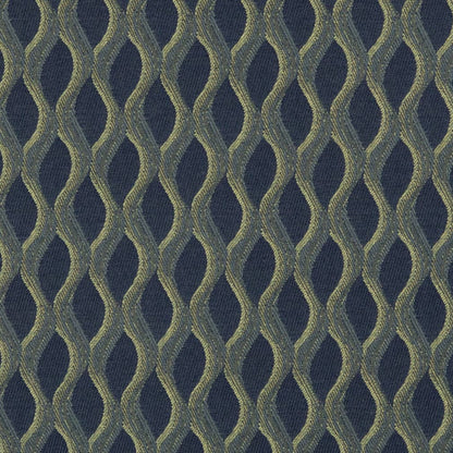 D3150 Abstract & Geometric Marine Blue Charlotte Fabrics