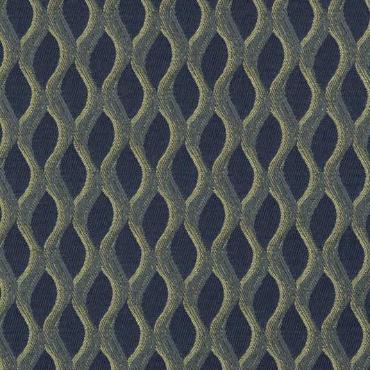 D3150 Abstract & Geometric Marine Blue Charlotte Fabrics
