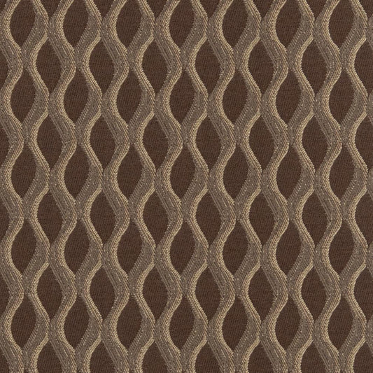 D3152 Abstract & Geometric Mahogany Brown Charlotte Fabrics