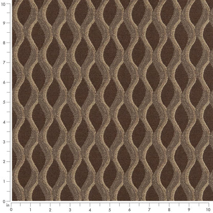 D3152 Abstract & Geometric Mahogany Brown Charlotte Fabrics