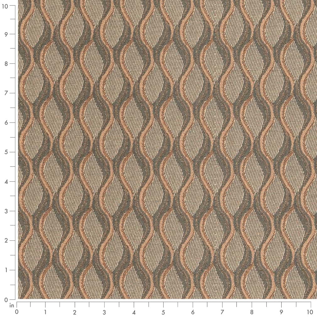 D3153 Abstract & Geometric Tranquil Blue Charlotte Fabrics