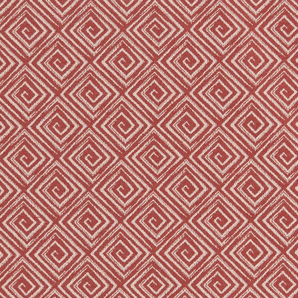 D3166 Abstract & Geometric,Greek Key Candy Coral & Peach Charlotte Fabrics