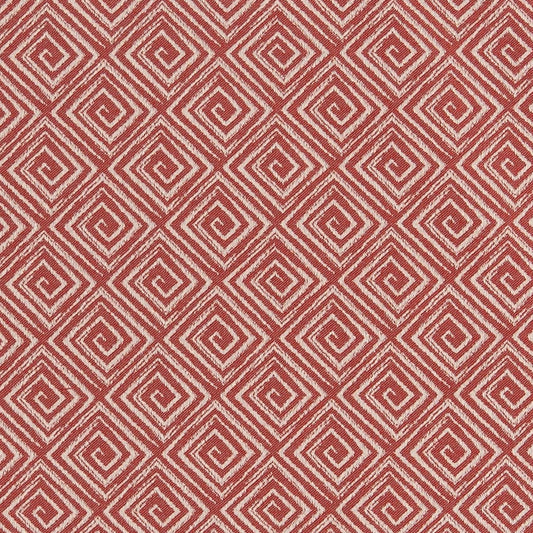 D3166 Abstract & Geometric,Greek Key Candy Coral & Peach Charlotte Fabrics