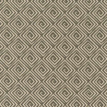 D3168 Abstract & Geometric,Greek Key Dove Grey & Silver Charlotte Fabrics